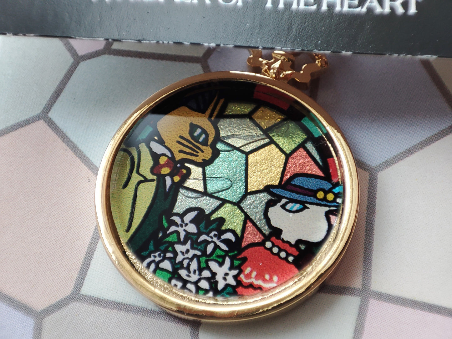 Vintage* Offizielle Ghibli Whisper of the Heart Halskette/Anhänger mit Kette • Baron & Louise Japanischer Schmuck