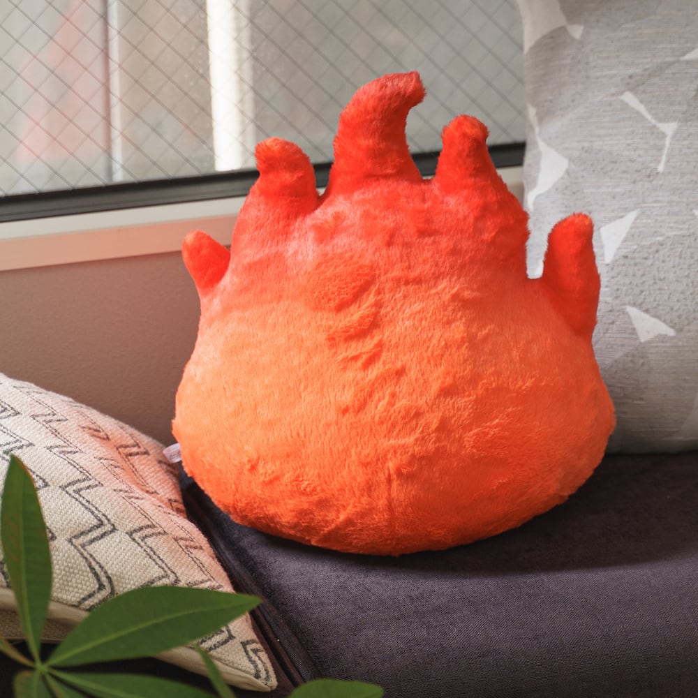 Howls Moving Castle Calcifer Plush Toy/Cushion - Kamaji Market