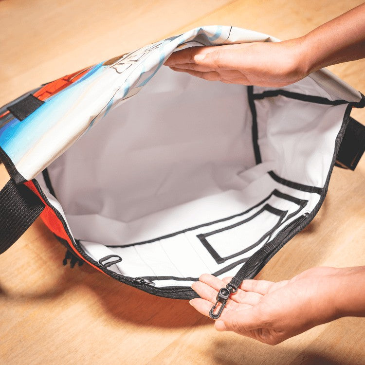 Sac bandoulière officiel Ghibli Porco Rosso, taille L • Sac bandoulière vélo Porco Rosso • Fabriqué au Japon • Exclusivité Musée Ghibli