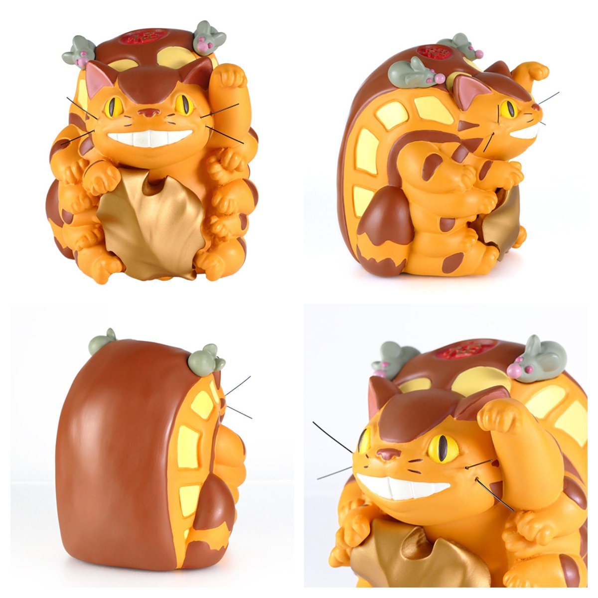 Official Ghibli Catbus/Lucky Cat Figure • My Neighbor Totoro Figurine/Statue/Replica/Home Decor/Interior Diorama - Kamaji Market