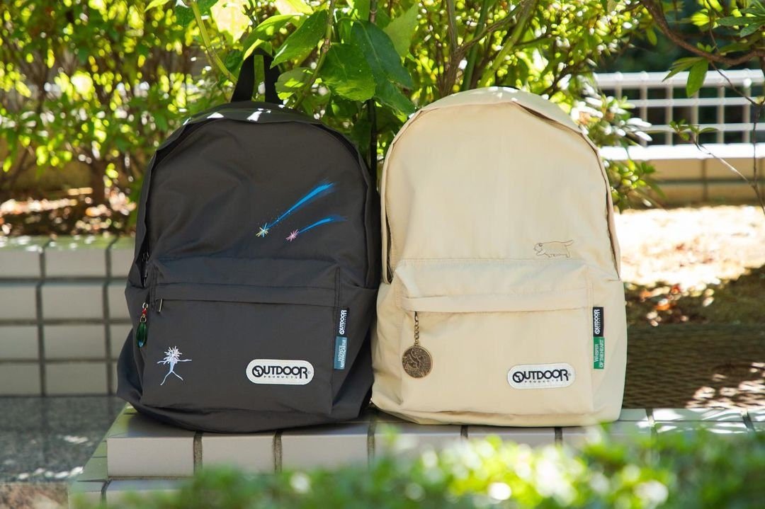 Official Ghibli Howls Moving Castle Backpack • Black Outdoor Bag/Rucksack/Handbag/Daypack/Sack - Kamaji Market