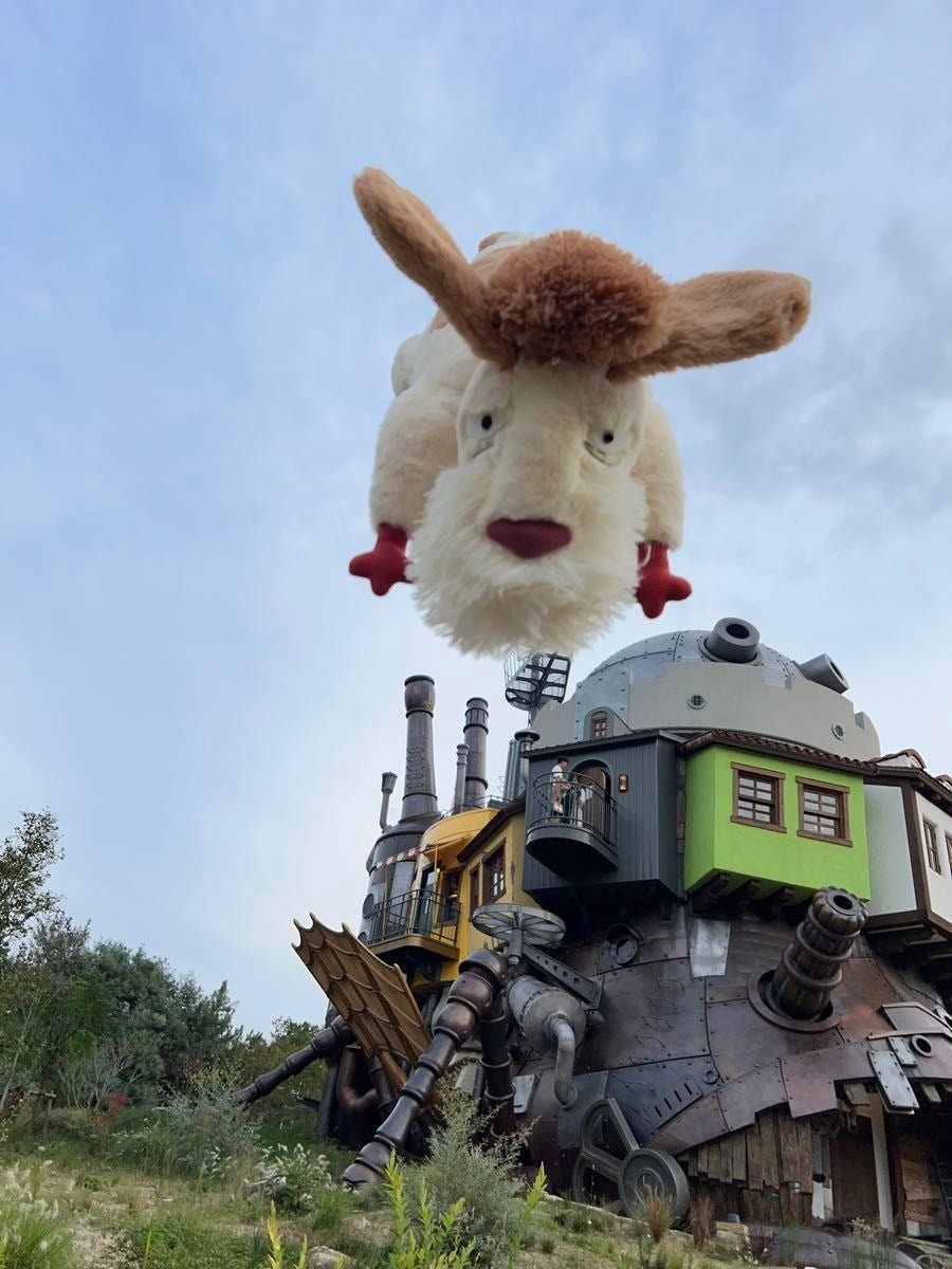 Official Ghibli Howls Moving Castle Plush Toy • Hin Stuffed Animal L size • Ghibli Park Exclusive - Kamaji Market