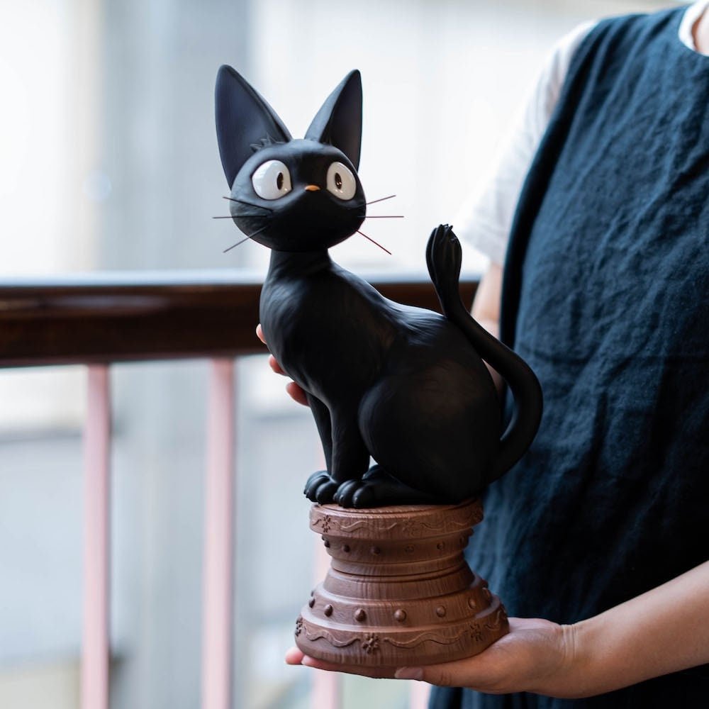 Official Ghibli Huge Jiji Figure • Kikis Delivery Service Figurine