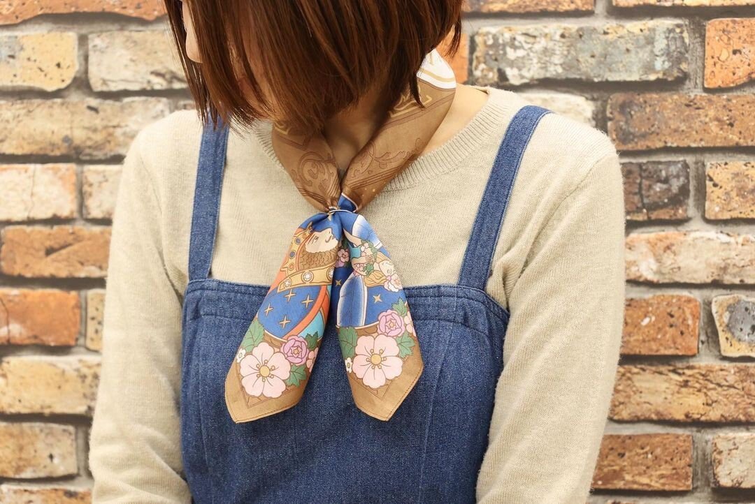 Official Ghibli Neckerchief/Scarf/Handkerchief • Whisper of the Heart Bandana/Tapestry/Wall Hanging/Interior Decor - Kamaji Market