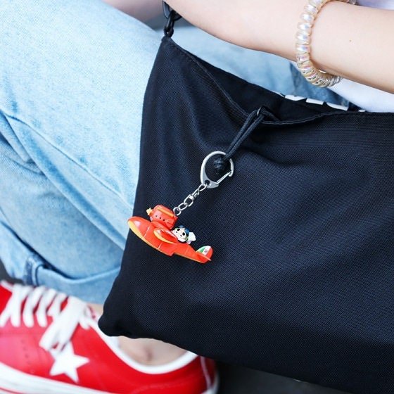 Official Ghibli Porco Rosso Keychain/Charm • Crimson Pig Bag Decor/Pendant/Strap - Kamaji Market