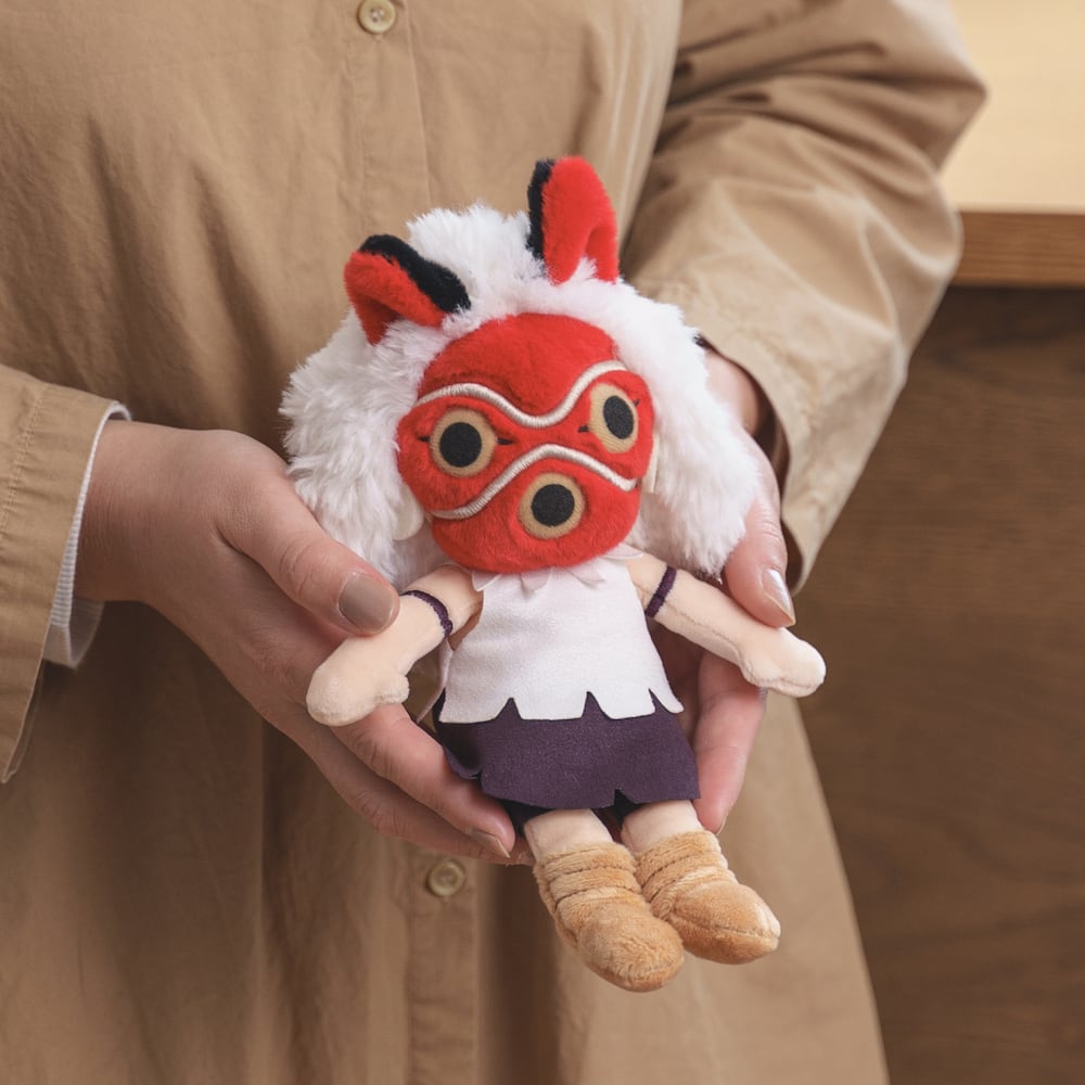 Official Ghibli Princess Mononoke Plush Toy • San Mask Stuffed Animal - Kamaji Market