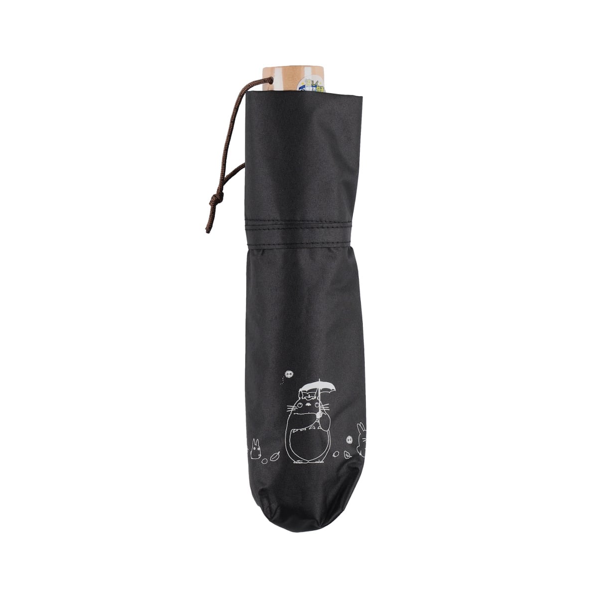 Official Ghibli Totoro Black Folding Umbrella • My Neighbor Totoro Decorative Accessory with Catbus - Kamaji Market
