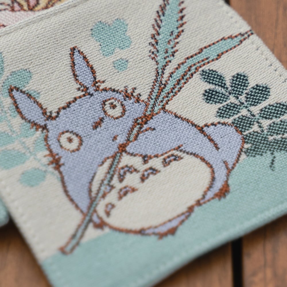 Official Ghibli Totoro Coaster Set of 4 • My Neighbor Totoro Mat/Beermat/Drink Coaster • Catbus Mei - Kamaji Market