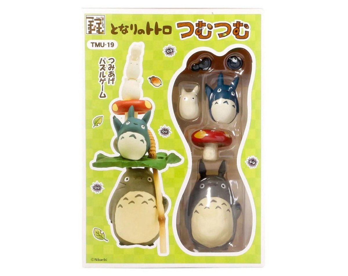 Official Ghibli Totoro Figure Set/Balance Toy • Small Figurine/Mini Statue/Replica/Home Decor/Interior Diorama • My Neighbor Totoro Gift - Kamaji Market