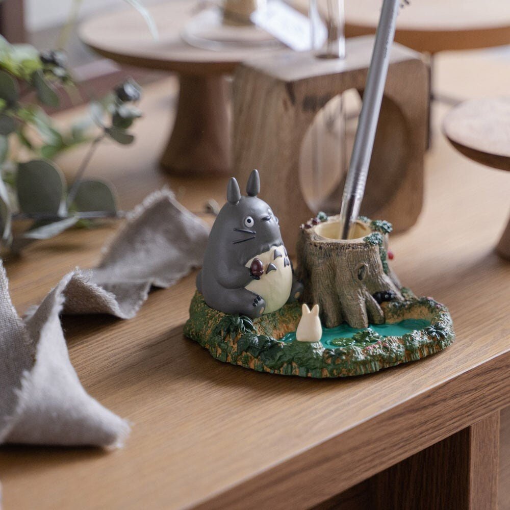 Official Ghibli Totoro Figure/Accessory Case/Holder • My Neighbor Totoro Small Figurine/Mini Statue/Replica/Home Decor/Interior Diorama Gift - Kamaji Market