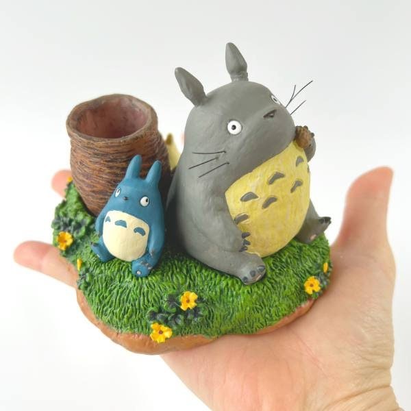 Official Ghibli Totoro Figure/Vase • My Neighbor Totoro Small Figurine/Mini Statue/Home Decor/Interior Diorama - Kamaji Market