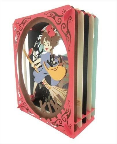 Official Studio Ghibli Kikis Delivery Paper Theater • Diorama/Papercraft/Miniature/Home Decor • Anime Film Scene • Jiji Gigi Gift - Kamaji Market