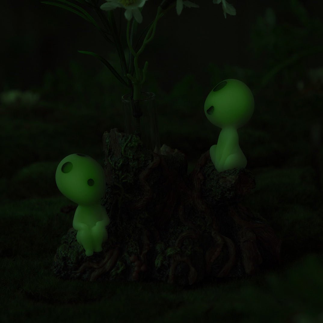 Official Studio Ghibli Princess Mononoke Single Vase • Resin Figure Kodama's Flower Day - Kamaji Market
