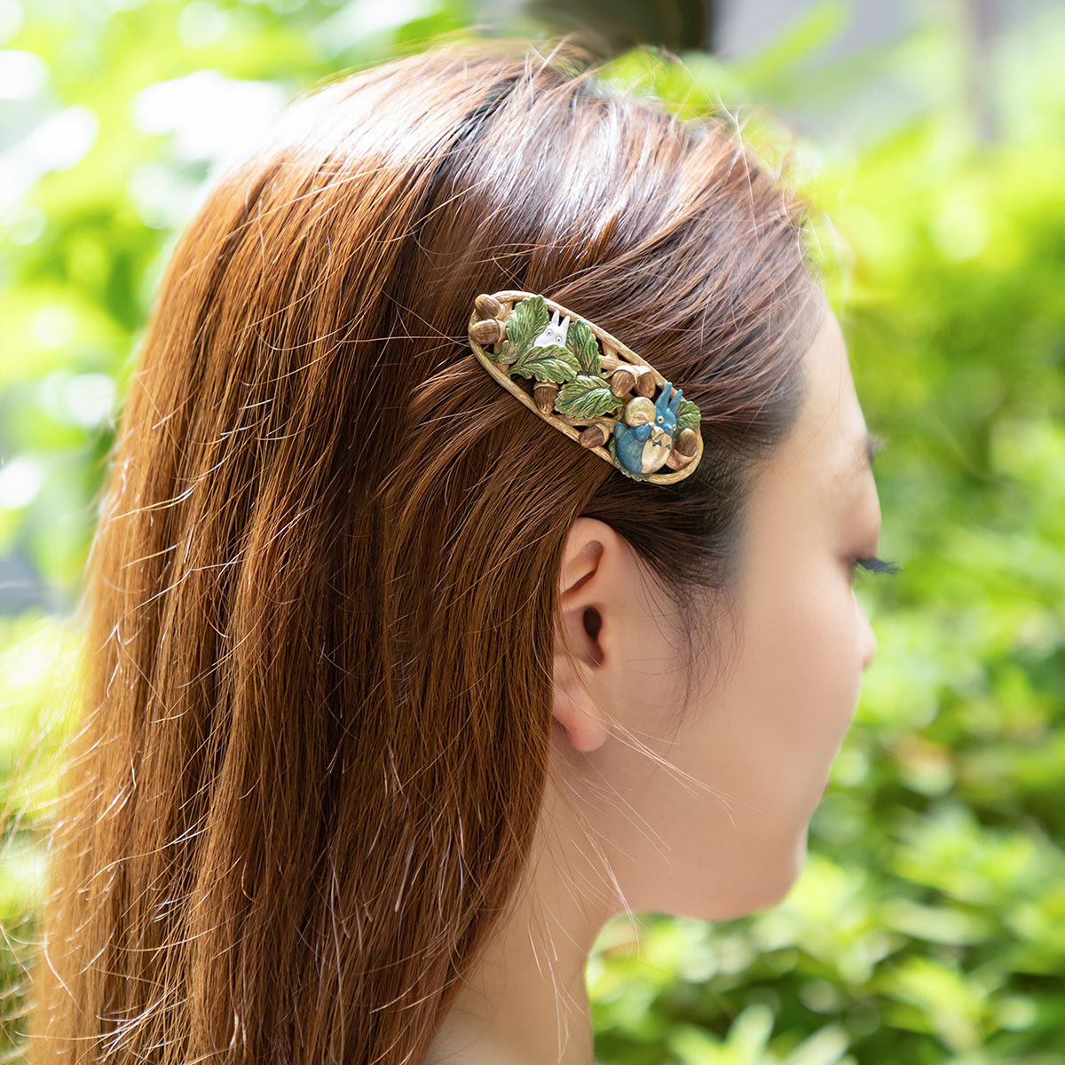 Official Studio Ghibli Totoro Hair Clip • My Neighbor Totoro Barrette • Japanese Handmade Jewelry - Kamaji Market