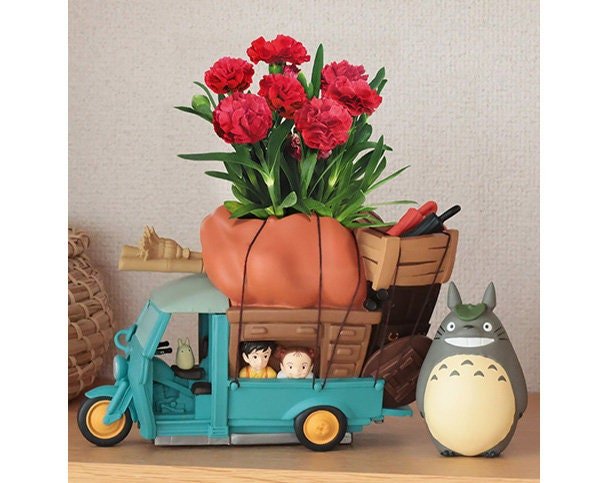 ghibli plant pot Official Studio Ghibli Totoro Planter Cover/Diorama • My Neighbor Toto – Kamaji Market