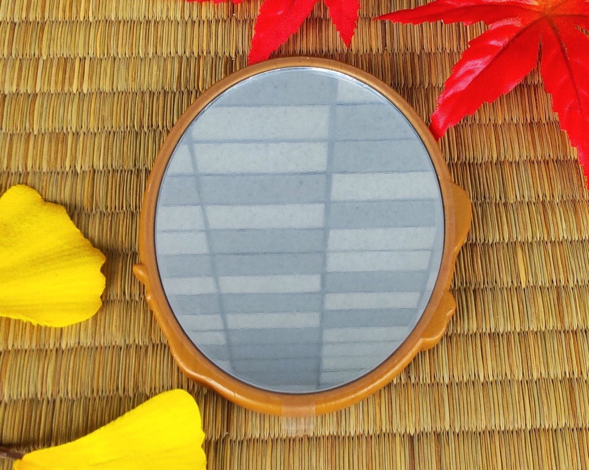 Vintage* Official Ghibli Jiji Pocket Mirror • Kikis Delivery Service Compact Makeup Portable Hand Mirror - Kamaji Market