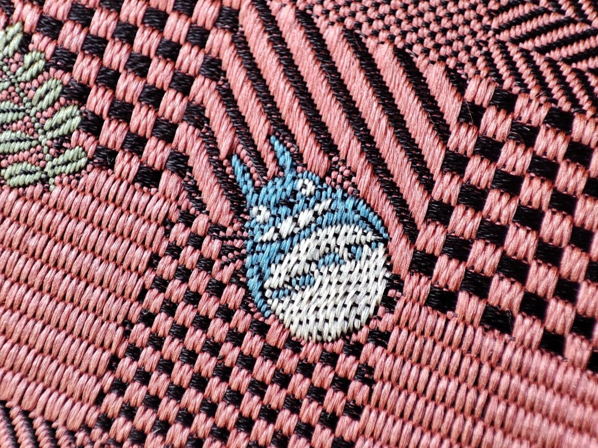 Vintage* Official Ghibli Totoro Necktie • My Neighbor Totoro Neckwear/Ascot/Cravat/Accent Clothes • Red Silk Neck Tie - Kamaji Market