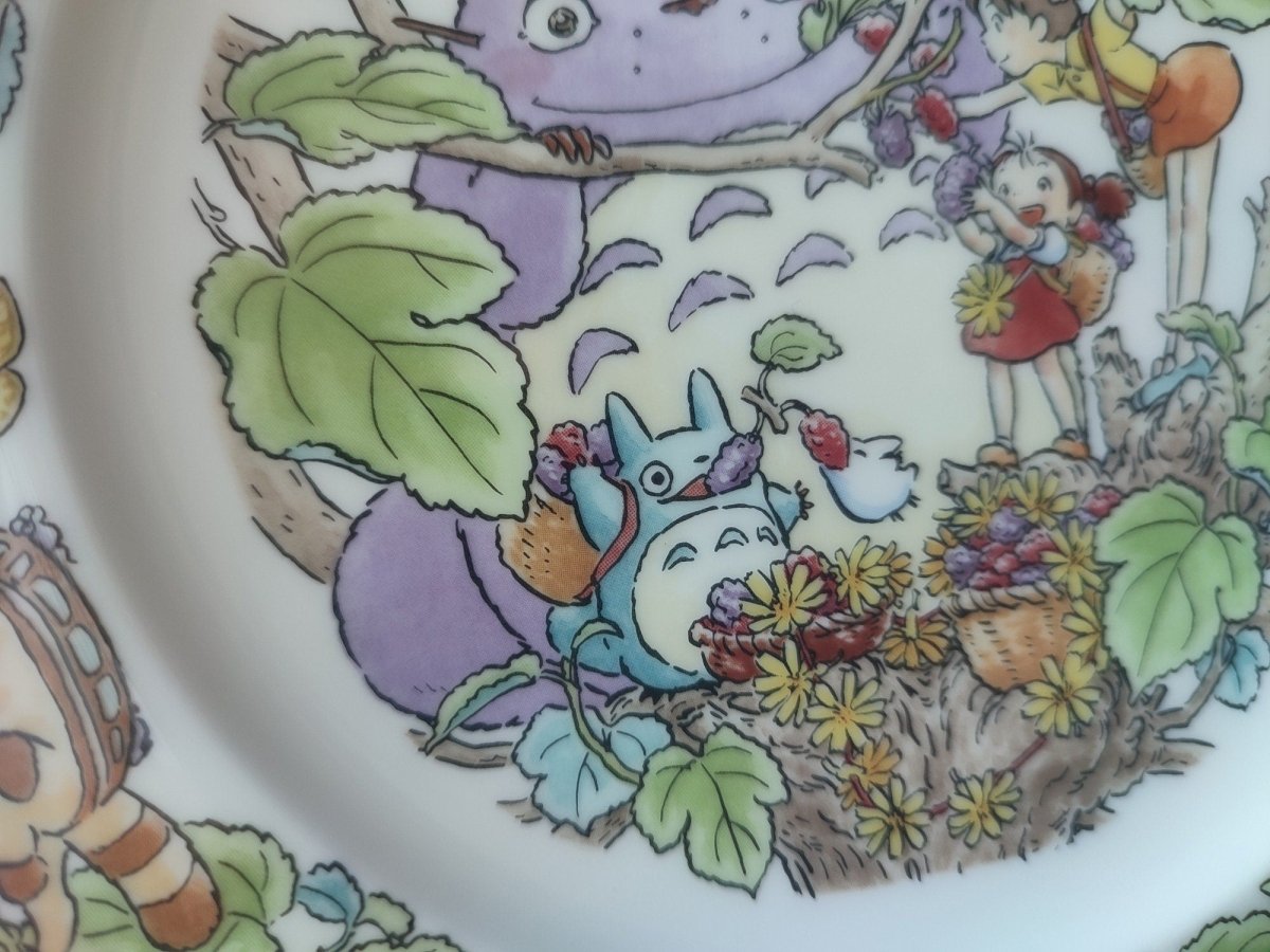 Vintage* Official Ghibli Totoro Plate 2002 Noritake • My Neighbor Totoro Dinner Plate • Japanese Tableware/Dinnerware - Kamaji Market