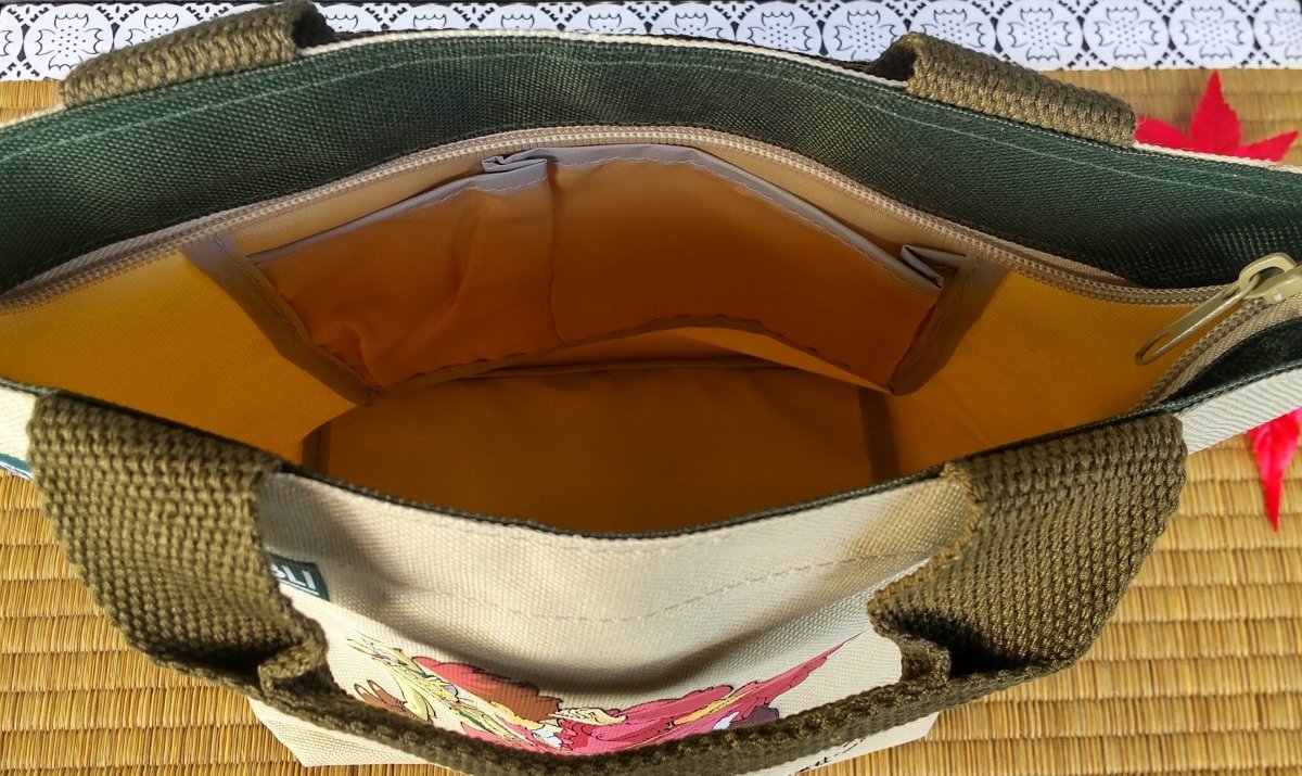 Vintage* Official Ghibli Whisper of the Heart Handbag/Shopper • Cat Returns Tote/Pochette/Lunch bag/Sack/Hobo • Baron - Kamaji Market