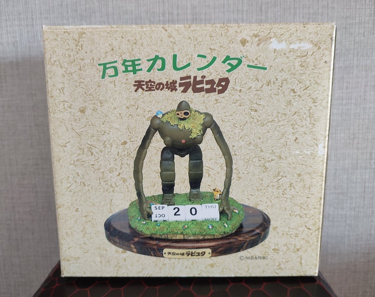 Vintage* Official Studio Ghibli Robot Soldier Perpetual Dice Calendar • Laputa Castle in the Sky Figure/Figurine/Statue/Decor/Interior Diorama - Kamaji Market