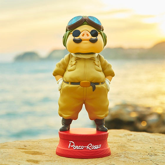 Offizielle Ghibli Porco Rosso Wackelkopffigur • Crimson Pig Deko • GBL