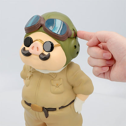 Offizielle Ghibli Porco Rosso Wackelkopffigur • Crimson Pig Deko • GBL