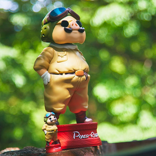 Offizielle Ghibli Porco Rosso Wackelkopffigur • Crimson Pig Deko • GBL