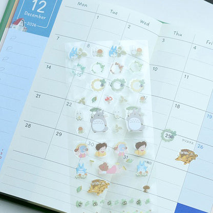 Official Studio Ghibli Stickers Set 2026 • Howl, Totoro, Spirited Away, Kikis Delivery, Laputa • Schedule Book/Notebook/Planner/Diary/Stationery
