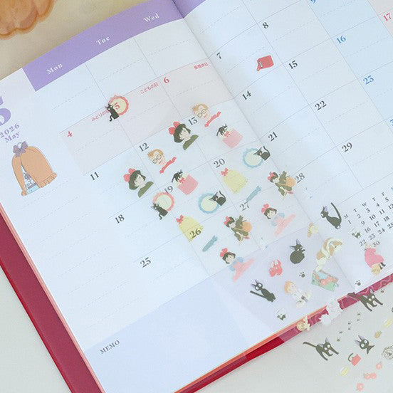 Official Studio Ghibli Stickers Set 2026 • Howl, Totoro, Spirited Away, Kikis Delivery, Laputa • Schedule Book/Notebook/Planner/Diary/Stationery