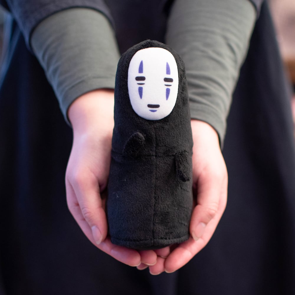 Official Ghibli No Face Plush Toy • Spirited Away Stuffed Animal/Figure/Home Decor • Kaonashi Size S
