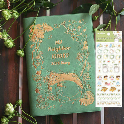 Planificateur Ghibli 2024 original + ensemble d'autocollants • Carnet d'agenda A5 Mon voisin Totoro/Carnet/Bloc-notes/Journal/Organisateur • Cadeau Anime Studio Ghibli