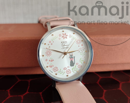 Official Studio Ghibli Kikis Delivery Service Wrist Watch • Jiji ALBA Seiko Japanese Anime Watches • Pink