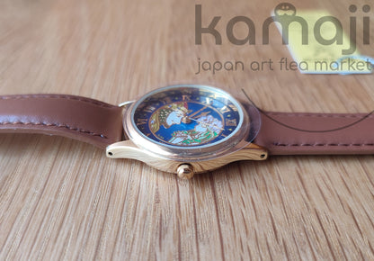 Offizielle Ghibli-Uhr „Stimme des Herzens“ • Armbanduhr mit Zwergenkönig und Elfenkönigin • Seiko/ALBA Anime-Uhren