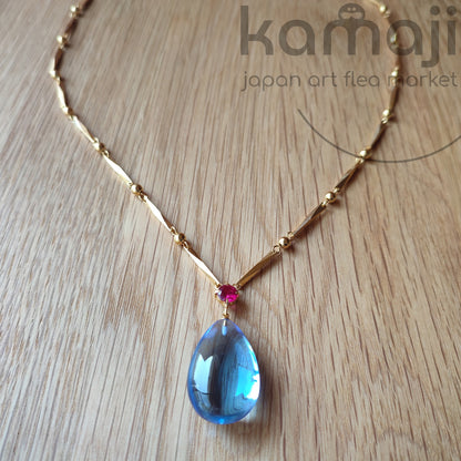 Vintage* Official Ghibli Howl Necklace • Howls Moving Castle Pendant with Chain • Cominica Japanese Jewelry