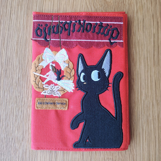 Vintage* Official Ghibli Jiji Planner with Book Cover • Kikis Delivery Service Gigi Notepad/Diary/Schedule Book/Notebook • Japanese Stationery