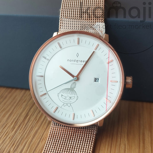 Official Moomins Nordgreen Wrist Watch • Little My Rose Gold Japanese Watches • Lim. 1000