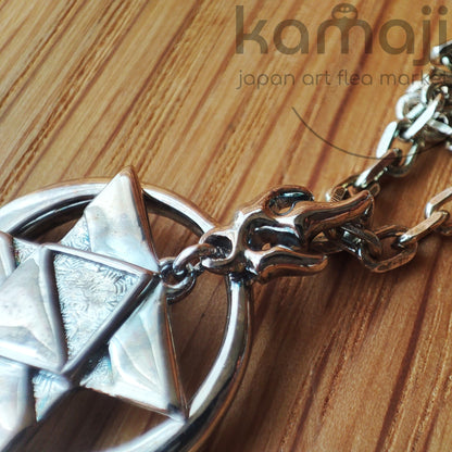 Vintage* Official Fullmetal Alchemist Roy Mustang Silver Necklace • Square Enix Japanese Anime Jewelry