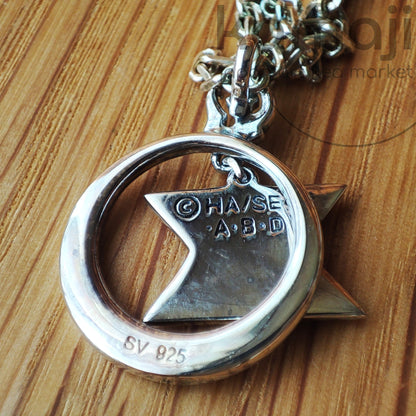 Vintage* Official Fullmetal Alchemist Roy Mustang Silver Necklace • Square Enix Japanese Anime Jewelry