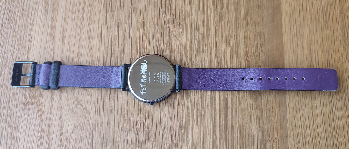 Vintage* Official Ghibli Spirited Away Wrist Watch with No Face • ALBA Seiko Japanese Anime Watches • White Limited to 500