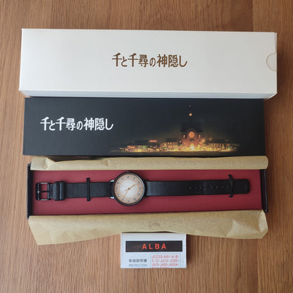 Vintage* Official Ghibli Spirited Away Wrist Watch with No Face • ALBA Seiko Japanese Anime Watches • White Limited to 500