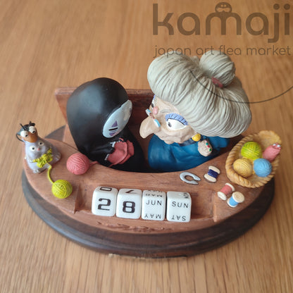 Vintage* Official Ghibli Spirited Away Perpetual Dice Calendar • No Face Figure/Home Decor/Interior Diorama