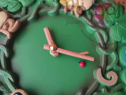 Horloge murale verte officielle Ghibli Totoro vintage* • Tenture murale Mon voisin Totoro / Décoration d'intérieur / Design d'intérieur
