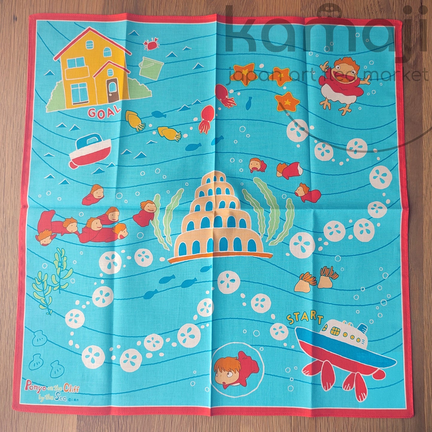 Offizieller Ghibli Howl Wandteppich/Wandbehang • Howl's Moving Castle Bandana/Halstuch/Schal/Taschentuch/Innendekoration