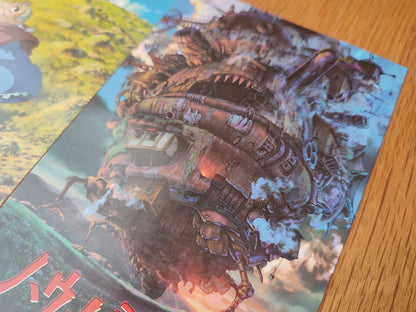 Vintage* Official Ghibli Howls Moving Castle Postcard Set/Message Card • "Not for Sale" Novelty