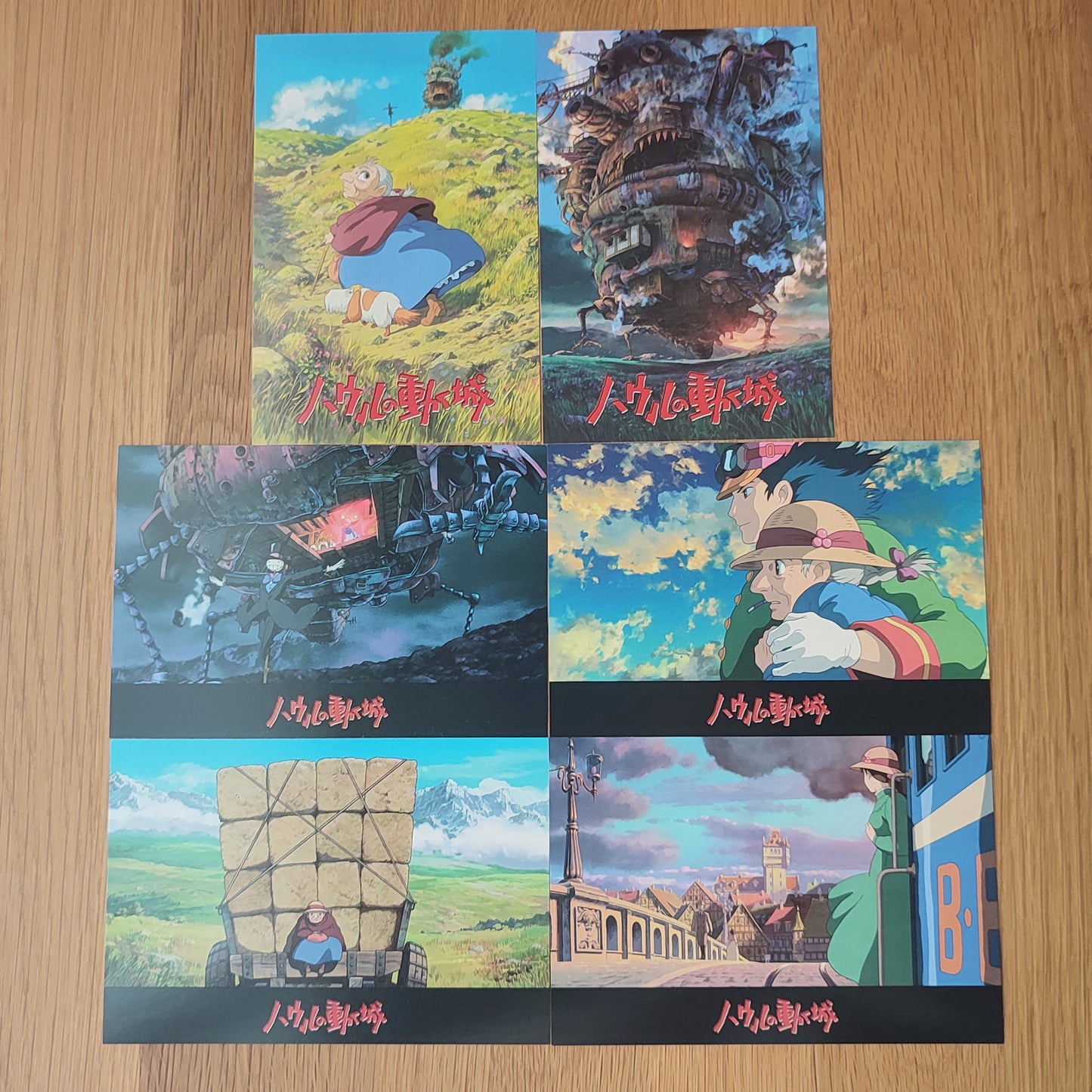 Vintage* Official Ghibli Howls Moving Castle Postcard Set/Message Card • "Not for Sale" Novelty