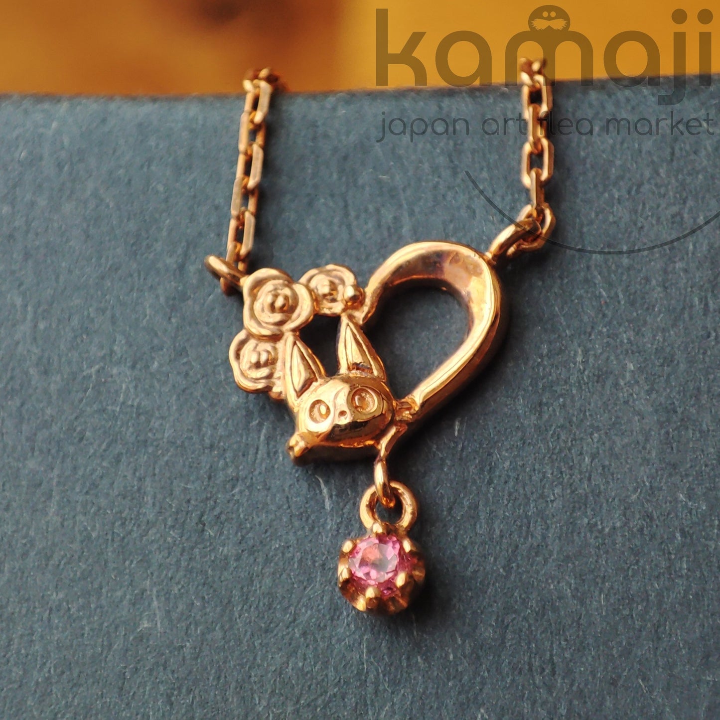 Collier/pendentif en argent vintage* officiel Ghibli Kiki avec coffret cadeau • Bijoux/chaîne du service de livraison de Kiki • Jiji Gigi