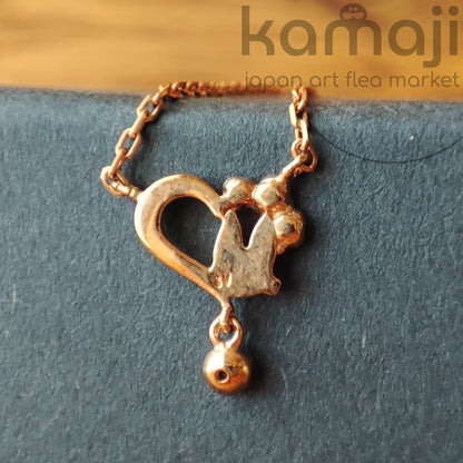 Collier/pendentif en argent vintage* officiel Ghibli Kiki avec coffret cadeau • Bijoux/chaîne du service de livraison de Kiki • Jiji Gigi