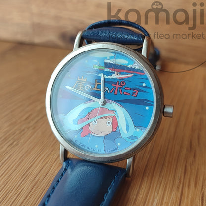 Vintage* Official Ghibli Ponyo Wrist Watch • Ponyo on the Cliff Japanese Anime Watches
