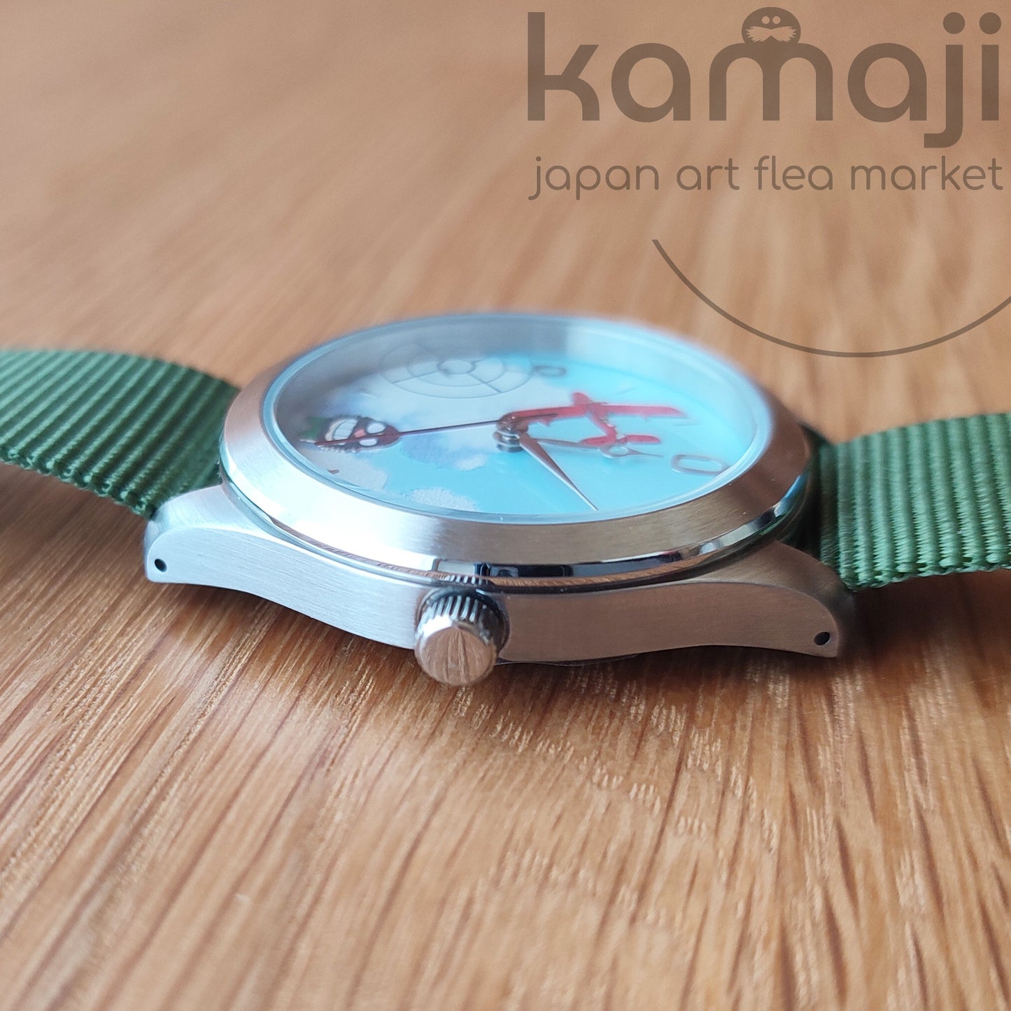 Vintage* Offizielle Ghibli Museum Porco Rosso Armbanduhr • Crimson Pig Uhr • Japanische Anime Uhren