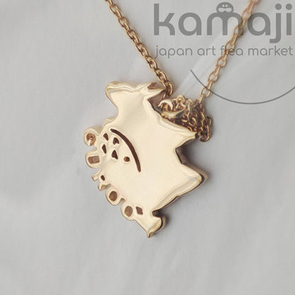 Official Ghibli Totoro Brass Necklace • My Neighbor Totoro Jewelry/Pendant/Chain • Ghibli Exhibition Exclusive